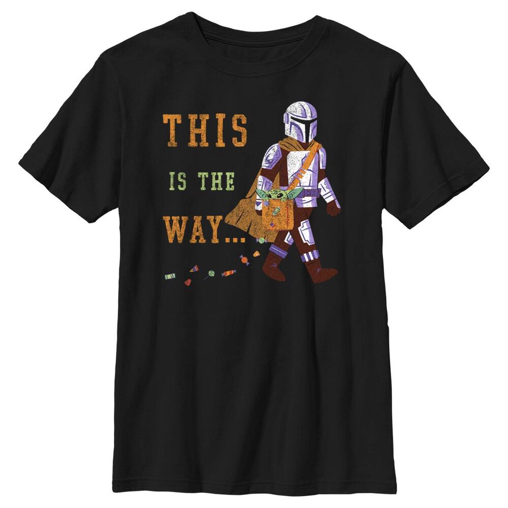 Boys Star Wars The Mandalorian Halloween This Is The Way Treats Tshirt